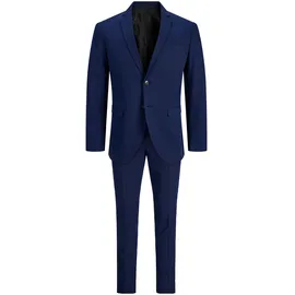 JACK & JONES Franco Anzug Medieval Blue / Super Slim Fit 50