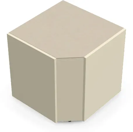 Brabura CT 90 Eckmodul - Pietra Di Osso / Perle Blanche