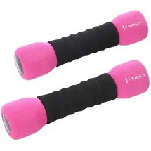 HMS Kurzhantel Weiche Kurzhantel 2 x 1 kg schwarz/pink