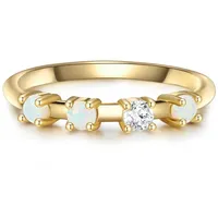 Glanzstücke München Ring Sterling Silber Zirkonia in gelbgold | Gr.: 60