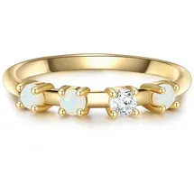Glanzstücke München Ring Sterling Silber Zirkonia in gelbgold | Gr.: 60
