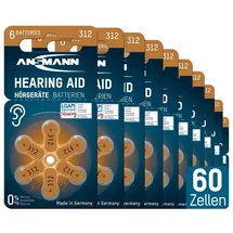Ansmann Hörgerätebatterie 312 PR41 60 St.