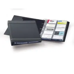 DURABLE Visitenkarten-Ringbuch anthrazit
