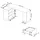 akord furniture factory AKORD B20 links in der Farbe Eiche Craft mit 3 Schubladen Front Weiß Eichenfarben