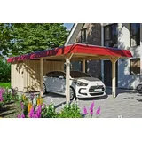 SKANHOLZ Carport Wendland 3,62 x 8,70 m beige mit Abstellraum