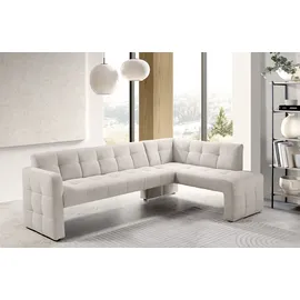 exxpo - sofa fashion Essbank EXXPO - SOFA FASHION "Barista, bequem und elegant, hohe Bodenfreiheit", beige, B:245cm H:83cm T:159cm, Sitzbänke, Essbank, Eckbank Barista bequem und elegant, hochwertige Detailverarbeitung