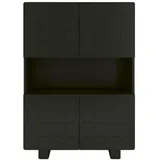 skandica Highboard 84,3 x 120 cm Schwarz
