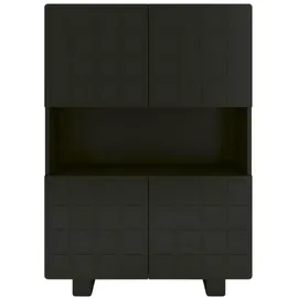 skandica Highboard 84,3 x 120 cm Schwarz