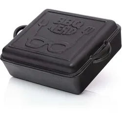BBQ-Nerd© Dutch Oven 10,8 L - rechteckiger Feuertopf mit Deckel / Bratpfanne - Feuerfeste Gusseisenpfanne zum Schmoren, Braten und Backen