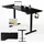 Juskys Höhenverstellbarer Schreibtisch Office Stand 160x75cm - elektrisch, Memory-Funktion - Schwarz
