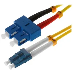 Helos Patch-Kabel - LC Single-Modus (M) zu SC Single-Modus (M)