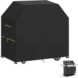luxuskollektion Grillabdeckhaube 117 x 65 x 117 cm Oxford Schwarz