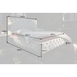 Riess-Ambiente PARIS 180 x 200 cm Grau/Silber