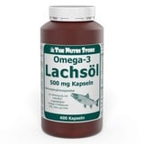 Omega-3 Lachsöl 500 mg Kapseln 400 Stk. - Zur Versorgung mit mehrfach ungesättigten Omega-3-Fettsäuren EPA, DHA und DPA