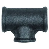 Riegler T-Stück 130, Rot, Rp 1/2, Rp 3/8, Temperguss schwarz