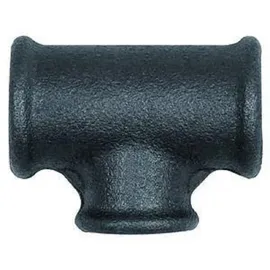 Riegler T-Stück 130, Rot, Rp 1/2, Rp 3/8, Temperguss schwarz