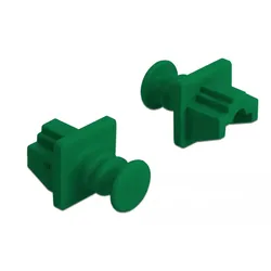 Delock for RJ45 - Schutzumschlag - grün (Packung mit 10)