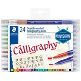 Staedtler Doppelfasermaler Kalligraphie 24 St. Mehrfarbig
