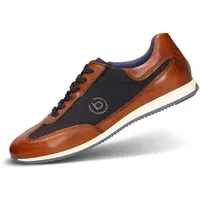 Bugatti Herren-313-93908-Schnürhalbschuhe,Cognac/dunkelblau,42