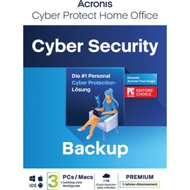 Acronis Cyber Protect | Backup | Premium | 3 Geräte | 1TB | Download & Produktschlüssel