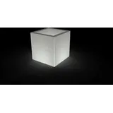 Kloris Moderner Eiswürfelbehälter Eisbecher Modell ELLENICO 45 NEUTRO beleuchtet mit elektrischem Kabel und Lampenfassung E27 Polyethylen cm 45 x 45 cm Höhe 45 cm Tiefe Fach 15 cm