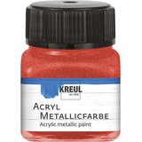 Kreul Acryl Metallicfarbe, 20 ml rot,