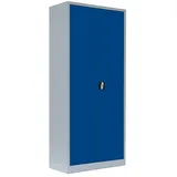 Lüllmann Putzmittelschrank 545521 enzianblau, lichtgrau 80,0 x 38,3 x 180,0 cm, aufgebaut, 1 St.