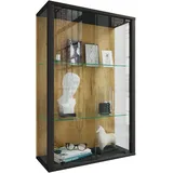 VCM Wandvitrine Udina M 80 x 60 x 25 cm Schwarz