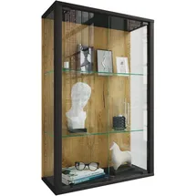 VCM Wandvitrine Udina M 80 x 60 x 25 cm Schwarz