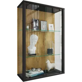 VCM Wandvitrine Udina M 80 x 60 x 25 cm Schwarz