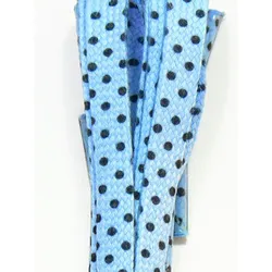 Schnürsenkel polka dots blue black 120cm