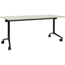 Beliani Zusammenklappbarer Schreibtisch Cavi 160 cm) 60 cm mit Rädern