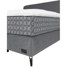 Uno Boxspringbett, Blau, ¦ Maße cm, 160x200 cm, Goldenes M, Made in EU, gepolstertes Kopfteil, Stoffauswahl, Topper durchgehend, in verschiedenen Größen erhältlich, Partnermatratze mit durchgehendem Bezug, Kopfteilauswahl, Schlafzimmer, Betten, Doppelbetten