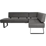 K+W Komfort & Wohnen Eckbank Spider II Schwarz 195 x 88 x 165 cm