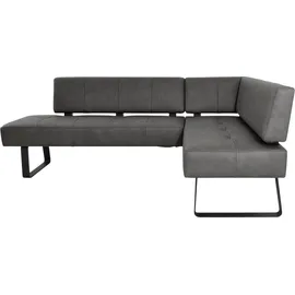 K+W Komfort & Wohnen Eckbank Spider II Schwarz 195 x 88 x 165 cm