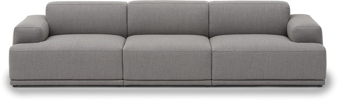 Muuto - Connect Soft Modular Sofa 3-Sitzer Konfiguration 1, Re-Wool 128