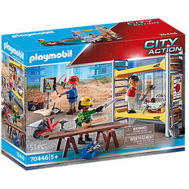 Playmobil City Action Baugerüst mit Handwerkern 70446