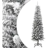 vidaXL Künstlicher Weihnachtsbaum Beschneit Grün 180 cm