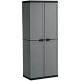 KIS Garderobenschrank Jolly Utility dunkelgrau/schwarz