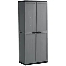 KIS Garderobenschrank Jolly Utility dunkelgrau/schwarz