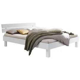 Hasena Prato 90 x 200 cm Fußhöhe 20 cm weiß deckend lackiert