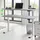 MID.YOU Schreibtisch Office Edition Grau / Weiß