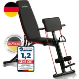 DH Fitlife Hantelbank Klappbar Verstellbar | Schrägbank & Flachbank Für Bankdrüc