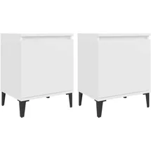 vidaXL Nachtschrank 40 x 30 x 50 cm Weiß