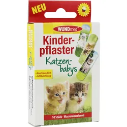 WUNDmed® Kinderpflaster "Katzenbabys" 63 x 19 cm 10 Stück/Packung