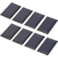 8 STÜCKE 30 MA 5 V Mini-Solarmodule, 2,1 x 1,2 Zoll, Epoxid-Solarmodul Polykristallines Silizium-Solarmodul für Solarenergie Mini-Solarzellen DIY Elektrische Spielzeugmaterialien