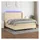 vidaXL Boxspringbett mit Matratze & LED Creme 180x200 cm Stoff
