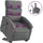 vidaXL Massagesessel mit Aufstehhilfe Stoff 92 x 99,5 x 0 cm Dunkelgrau