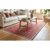 KUHFELL online & NOMAD Orientteppich Vintage Nomaden Teppich Kelim Läufer 347 x 178 cm, 100% Wolle