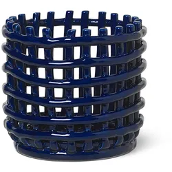 Ferm Living - Keramik Korb, klein, blau